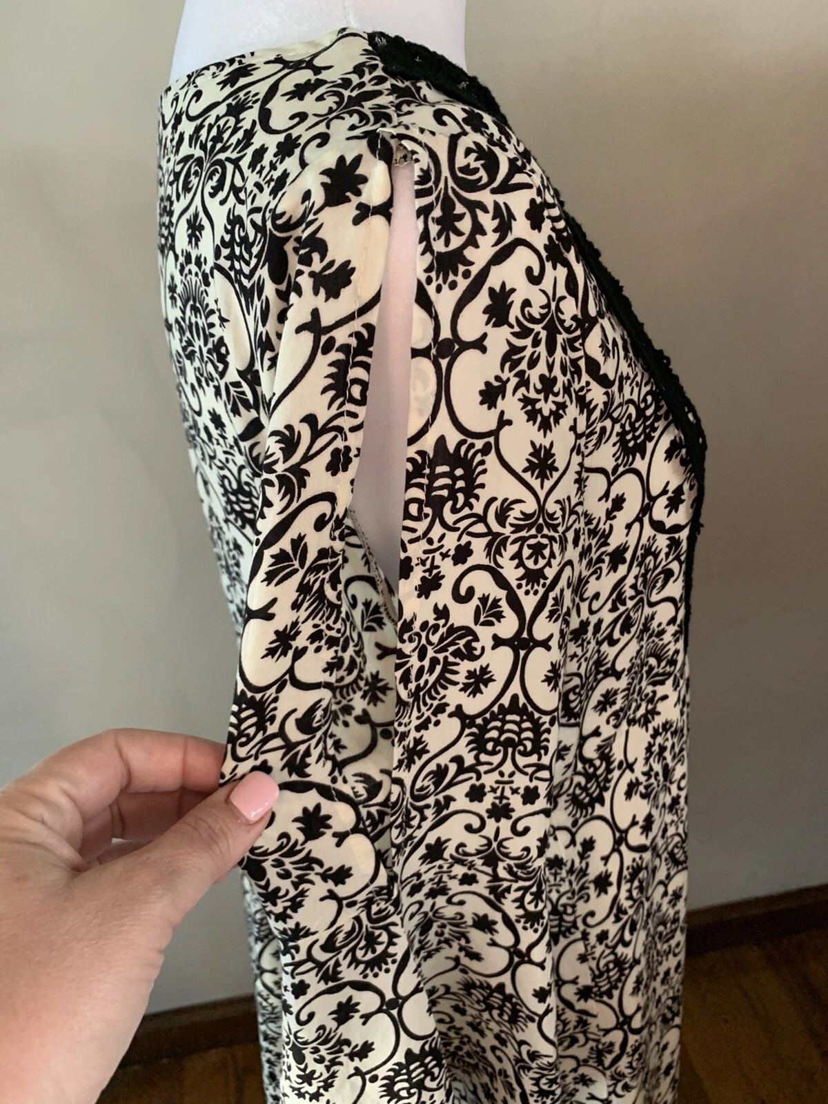 VETEMENTS Abito Jodifl lunghezza ginocchio donna S boho cottagecore contadino prateria nappe pizzo