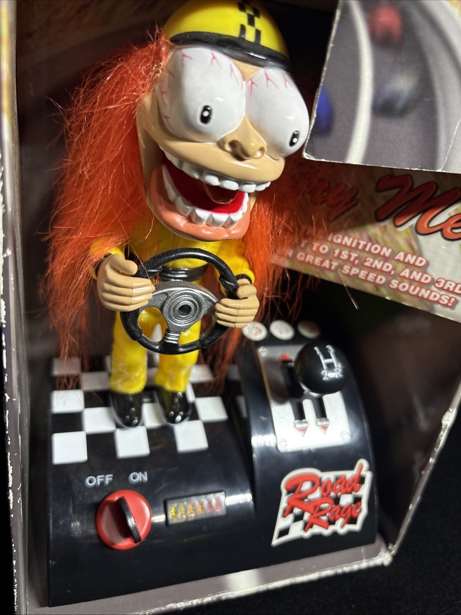 Gemmy Road Rage Racer Figure Orange Hair Yellow Suit VTG 2005