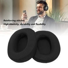 Ear Pads with Breathable Mesh Fabric Memory Foam Comfortable Headphones