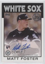 2021 Topps Update 1986 Topps Baseball Matt Foster #86A-MF Auto 0vt8