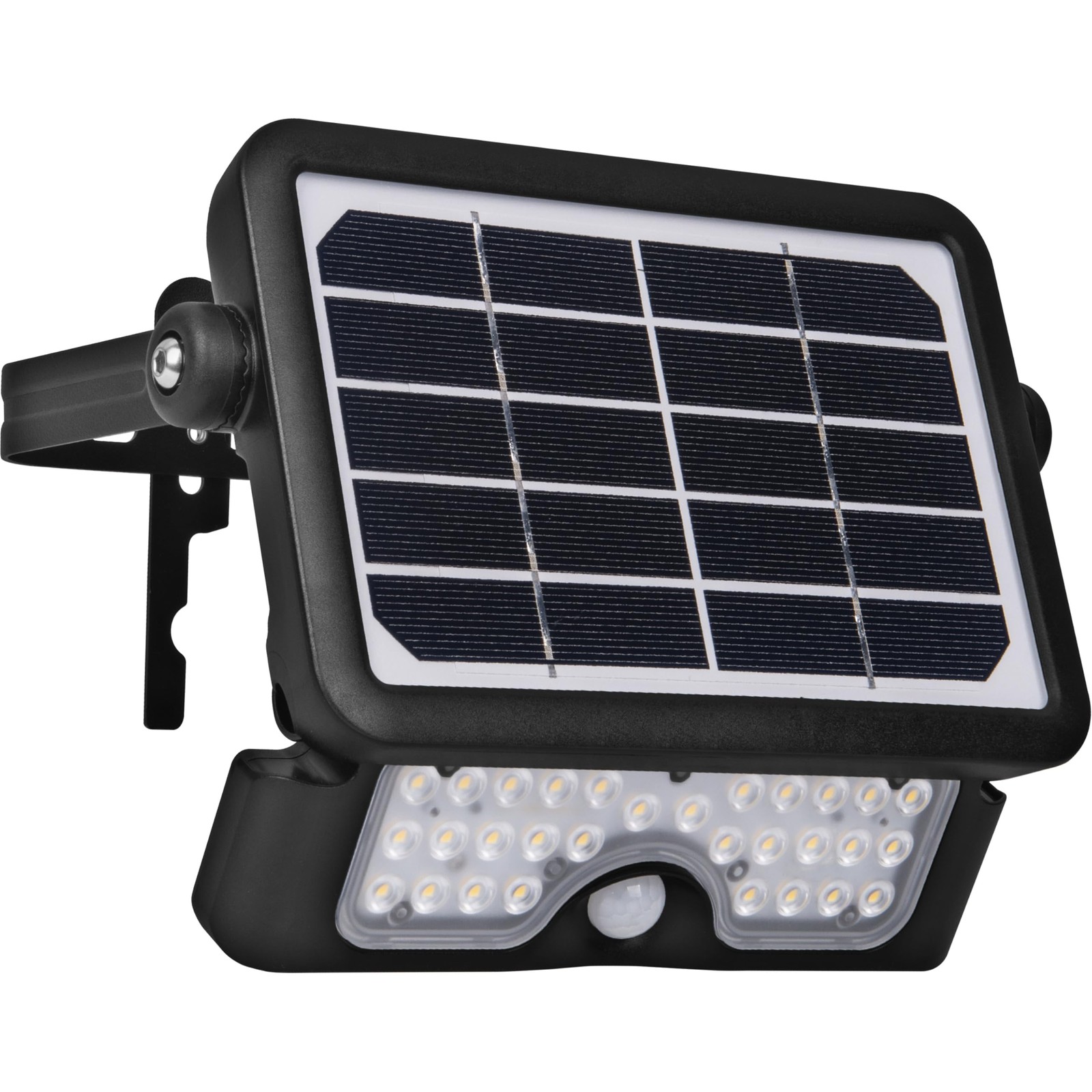 Luceco Solar Powered LED Outdoor Floodlight with PIR Motion Sensor, Security ...