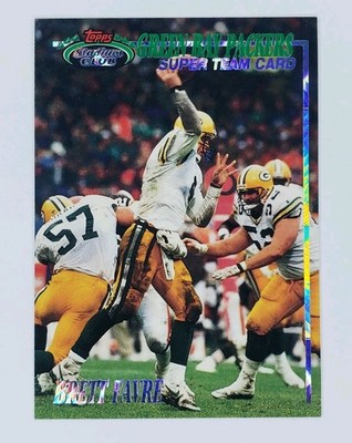 1993 Topps Stadium Club Green Bay Packers Super Team Card Brett Favre NM-MINT