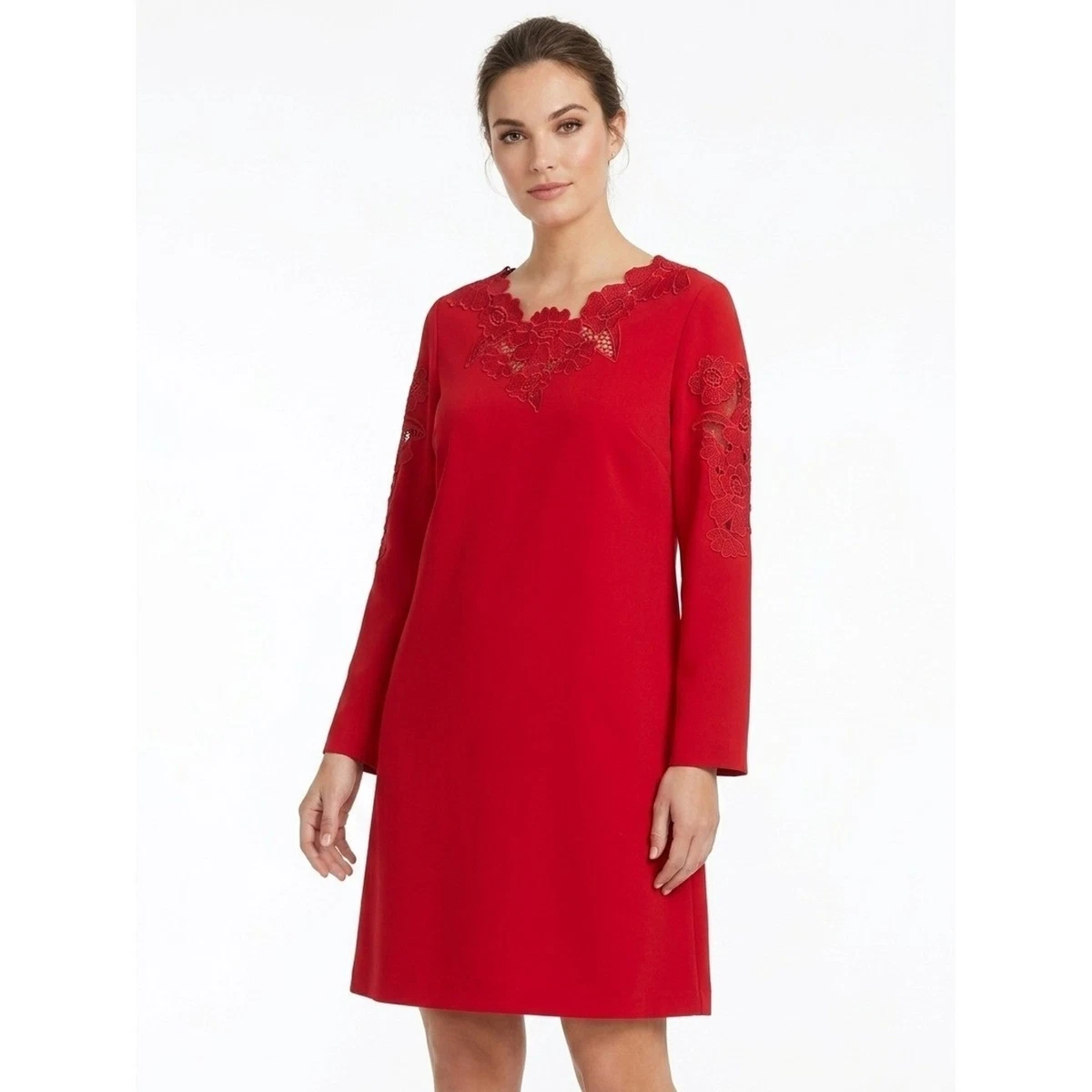 alfani red dress Alfani Womens High-Low A-line Dress, Red, 8