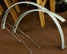 Vintage Road Bike Full Size Mudguards 700c/27x11/4 With Rear Reflector