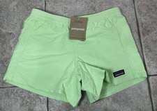 NWT Patagonia Salamander Green Kids Baggies Shorts 4 unlined girls XL 14