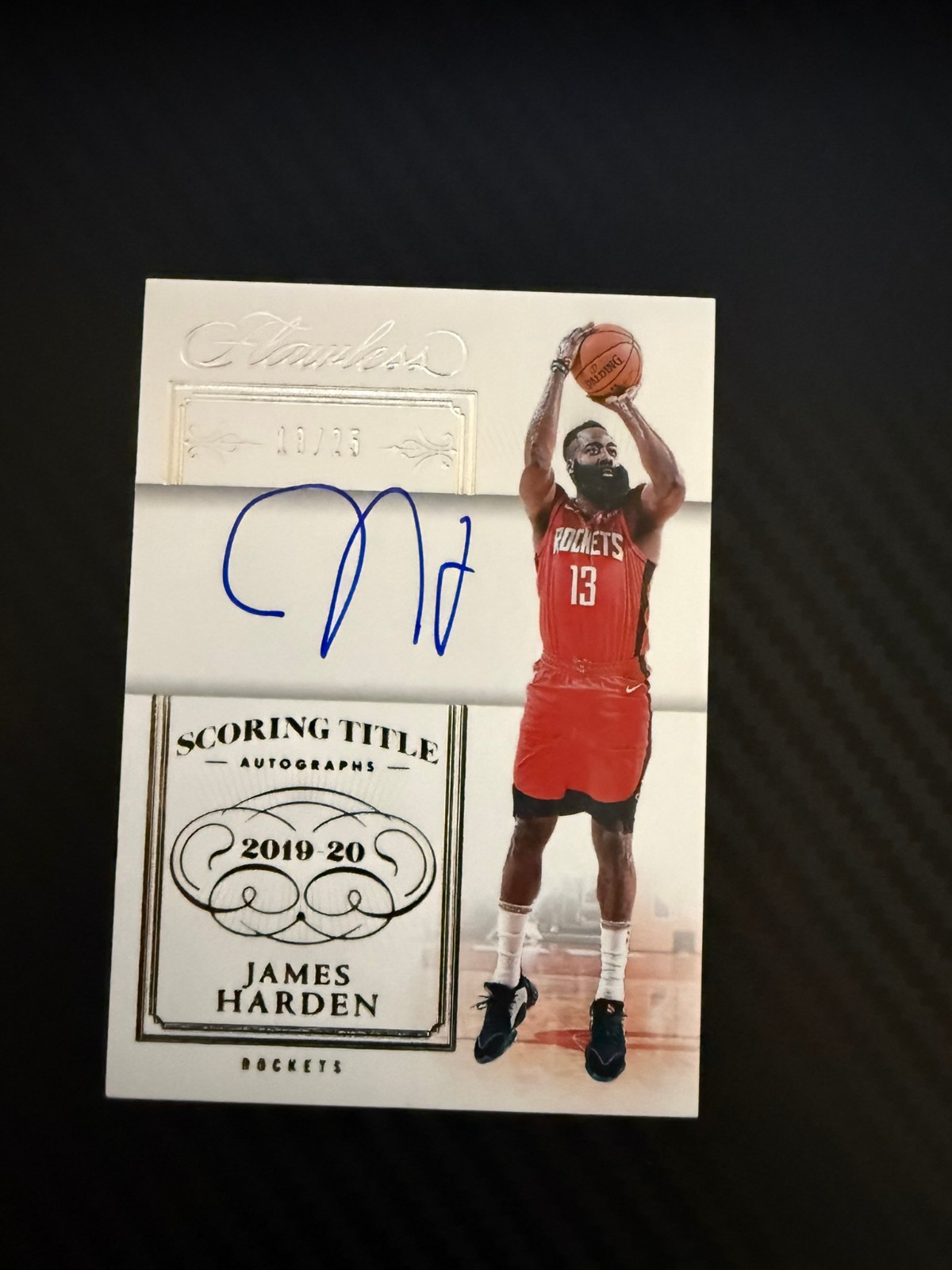 2023-24 Flawless #FST-JA James Harden scoring title auto #-25