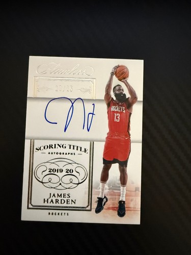 2023-24 Flawless #FST-JA James Harden scoring title auto #-25