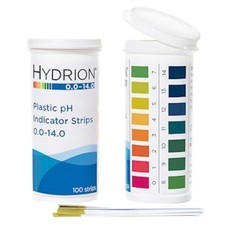Plastic pH Indicator Strips 0.0 To 14.0 Flip Top Vial Test Kit 5920040 9800