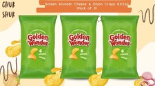 Golden Wonder Spring Onion Crisps 6X25g (Pack of 3) | UK Free Dispatch
