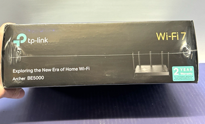 Brand NEW TP-Link Archer BE5000 Dual-Band Wi-Fi 7 Router Black | eBay