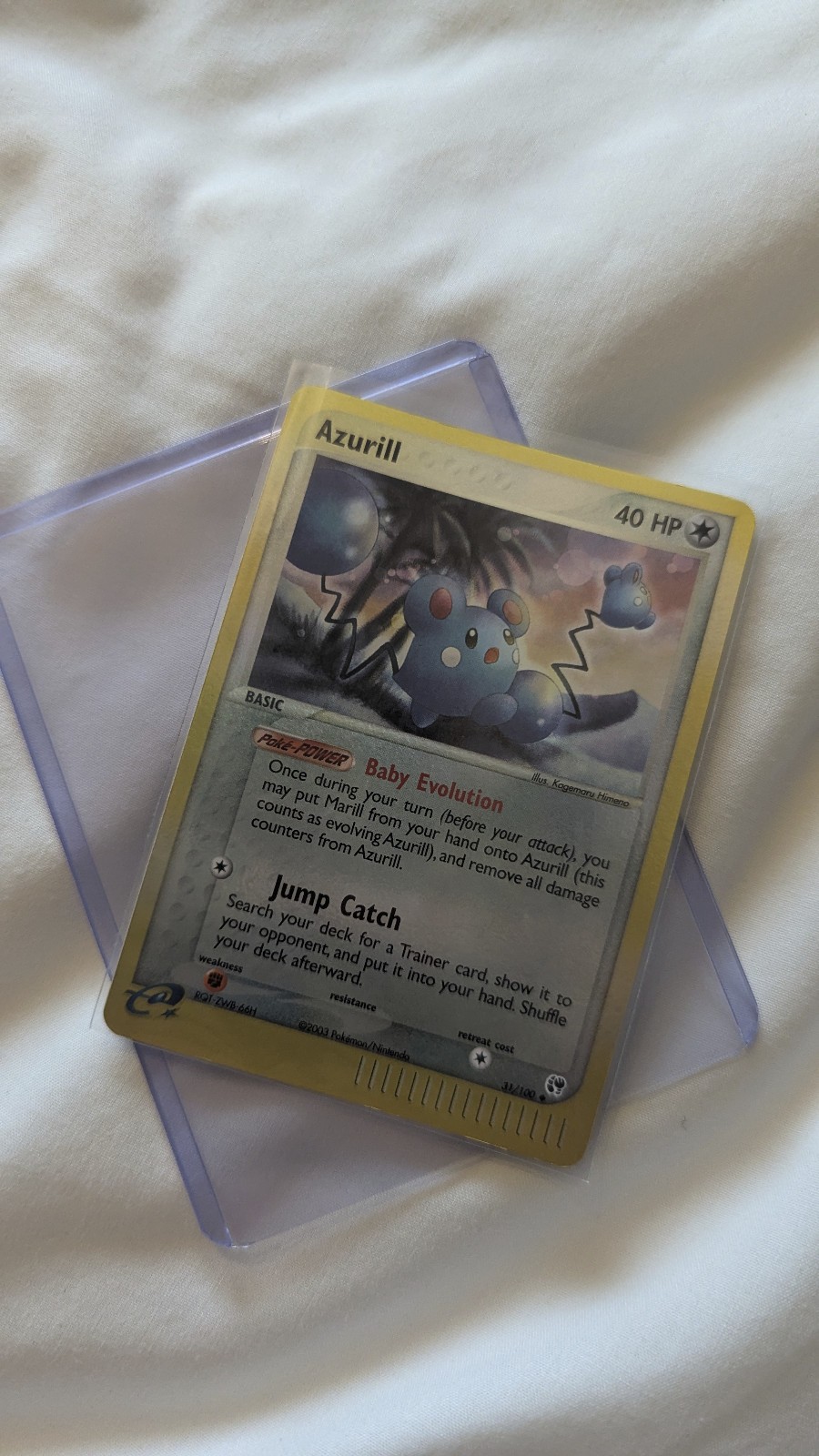 Pokemon TCG Azurill 31/100 Sandstorm Reverse Holo