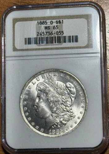 1885-O $1 Morgan Silver Dollar NGC MS65