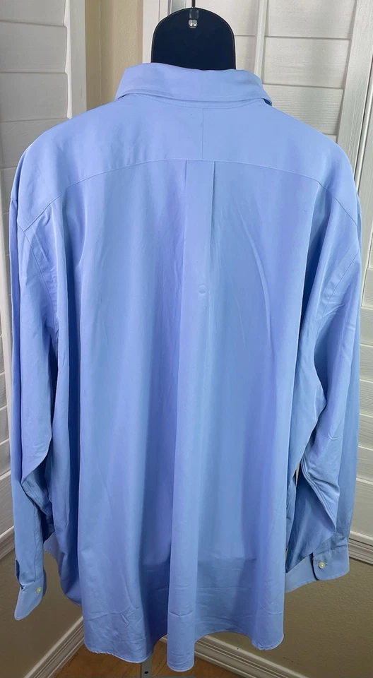 Polo Ralph Lauren Classics Blue Button Down LS Shirt - Men’s Big & Tall Size 4XB - Image 4 of 4