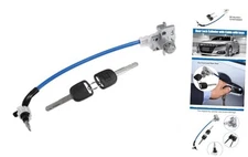 Left Driver Side Door Lock Cylinder with Cable with 2 Keys Fit for Honda