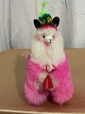 Beautiful Llama/Alpaca Figure Handmade Real "Alpaca Fur" Toy Ornament