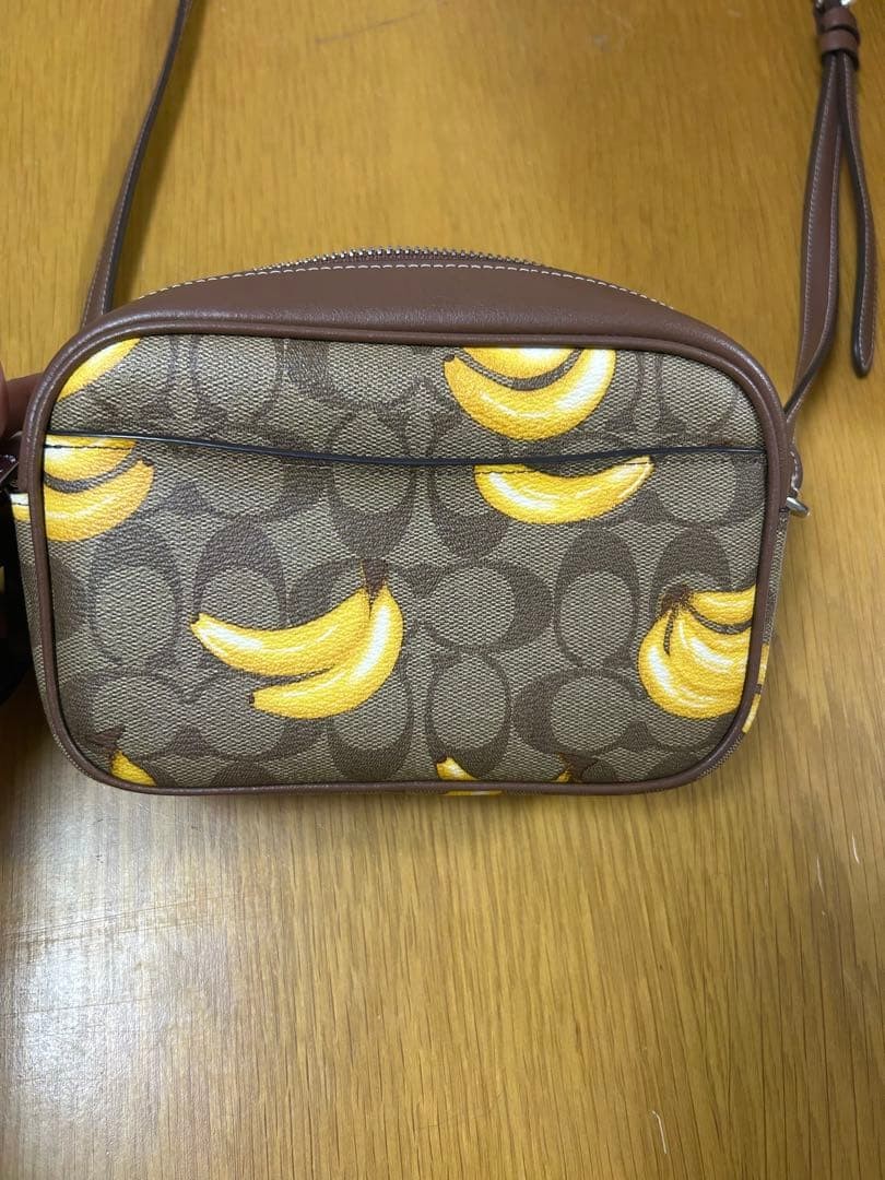 COACH Mini Jamie Camera Bag Signature Canvas Banana Print Crossbody rare used image 6