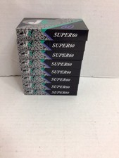 JC Super 60, Blank Audio Cassette Tapes, 60 Minutes, Set Of 8, New, Unopened