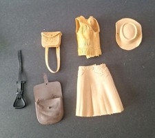 Vintage Marx Best of the West Jane West Purse, Dress, Vest, Hat