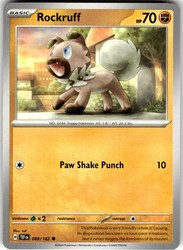 Rockruff 089/162 Temporal Forces Common NM Pokemon TCG