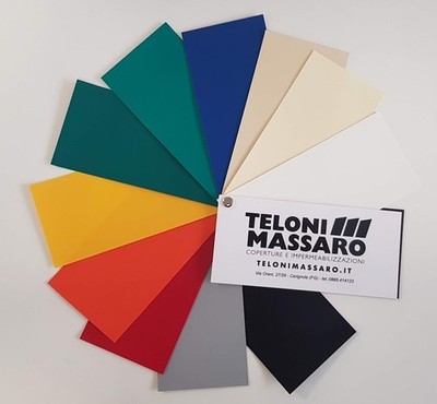 Telone Per Camion Telone In PVC 650g/m² Verde Chiaro 3x3m