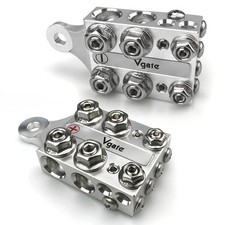 Vgate 20-Way Battery Terminal Connector, Multi-Size Hole Holder, 8AWG up to 4/0