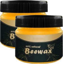 WenFeng Wood Seasoning Beeswax,Beeswax Furniture 3 Ounce Pack of 2 , yellow