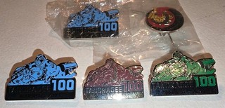 Tandragee 100 Early 00s Pin Badges X5 Irish Motorcycle Road Racing Superbikes