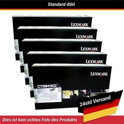 Lexmark C736DN Toner Cartridge Black 12K Pack Of 5