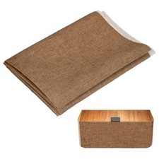 Speaker Grill Cloth 20" x 58" - Dustproof Speaker Fabric, Yellowish Brown