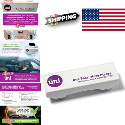 Prepaid Toll Transponder for Florida and More 19 States Compatible with Parking