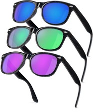 SEKKAF Kids 47 Millimeters, 3pack-black/Blue black/Green black/Purple