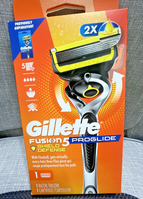 NEW Gillette Fusion 5 ProGlide Shield Defense, 1 Razor Handle, 1 Cartridge