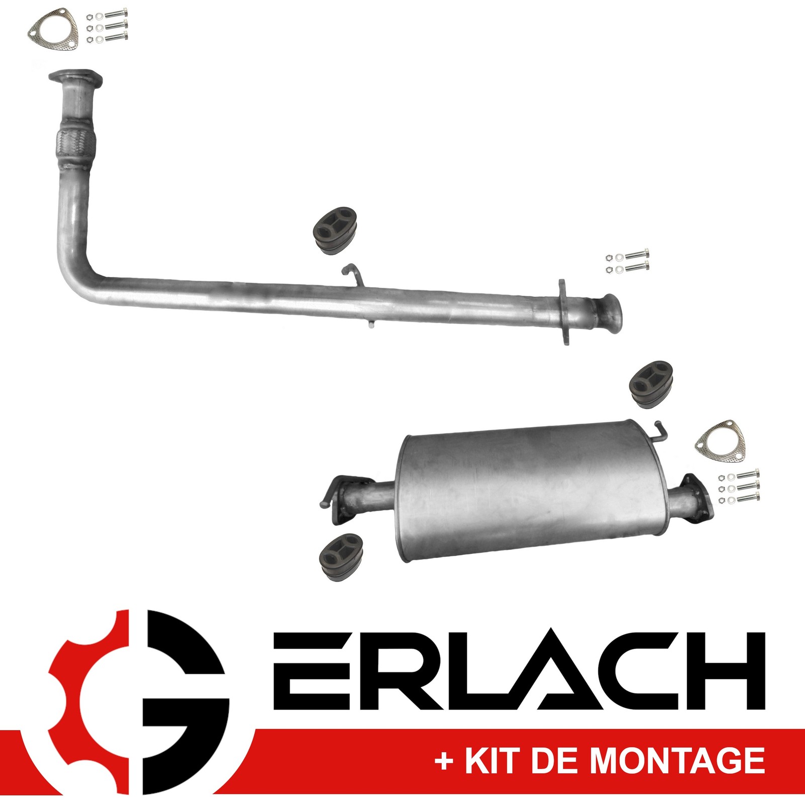 Pot échappement silencieux Defender Td5 2.5 ligne arrière 6604