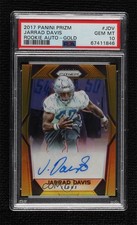 2017 Panini Prizm Rookie Gold 7/10 Jarrad Davis #RA-JDV PSA 10 GEM MT Auto 4f5