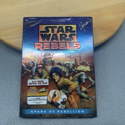 Star Wars Rebels: Spark of Rebellion (DVD, 2014) With Slipcover & 3D Ghost Model