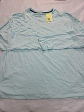 Men's Long Sleeve Performance T-Shirt All in Motion Mint Green Size XXL
