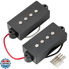 Artec POA4 Alnico 5 Vintage Tone Split P-bass Pickups Set 8.4K for 4 String P