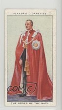 1937 Player's Coronation Series Ceremonial Dress Tobacco The Order Of Bath 7ut