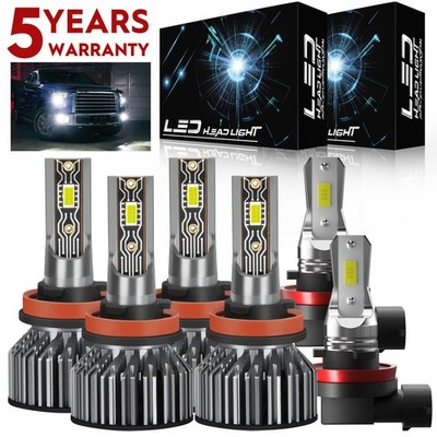 For 2016-2018 Nissan Maxima LED Headlight High Low Foglight Combo 6000K Bulb V2T