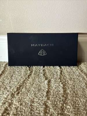 Maybach Eyewear Black Metal Frame Black Lens Aviator Sunglasses with Case