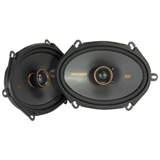 Kicker 51KSC6804 KS-Series 6x8" Coaxial Speakers with .75" tweeters, 4-Ohm, P...
