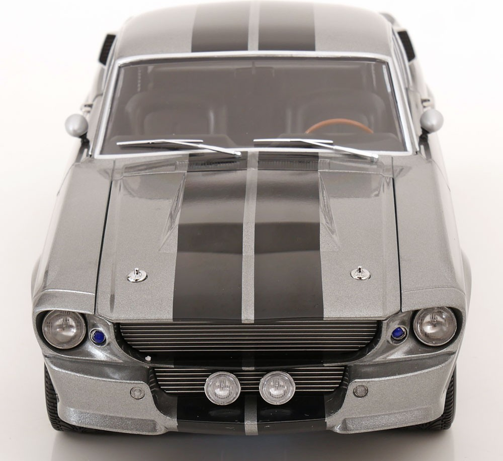 1967 Ford Mustang Shelby GT500 Eleanor Coupe Grey/Black in 1:12