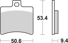 SBS Brake Pads Rear For APRILIA SR 50 Ditech 2001 - 2006