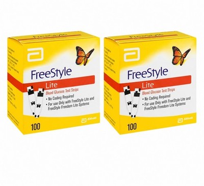 FreeStyles Lites Blood Glucose Diabetic Test Strips 100ct  Imported exp 6-2027