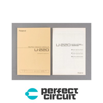 Roland U-220 Owners Manual - USED - PERFECT CIRCUIT