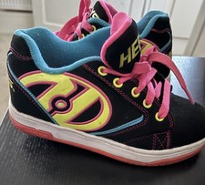 Heelys Propel 2.0 Junior Kids Skate Trainers Black Neon Size UK 1 EUR 33