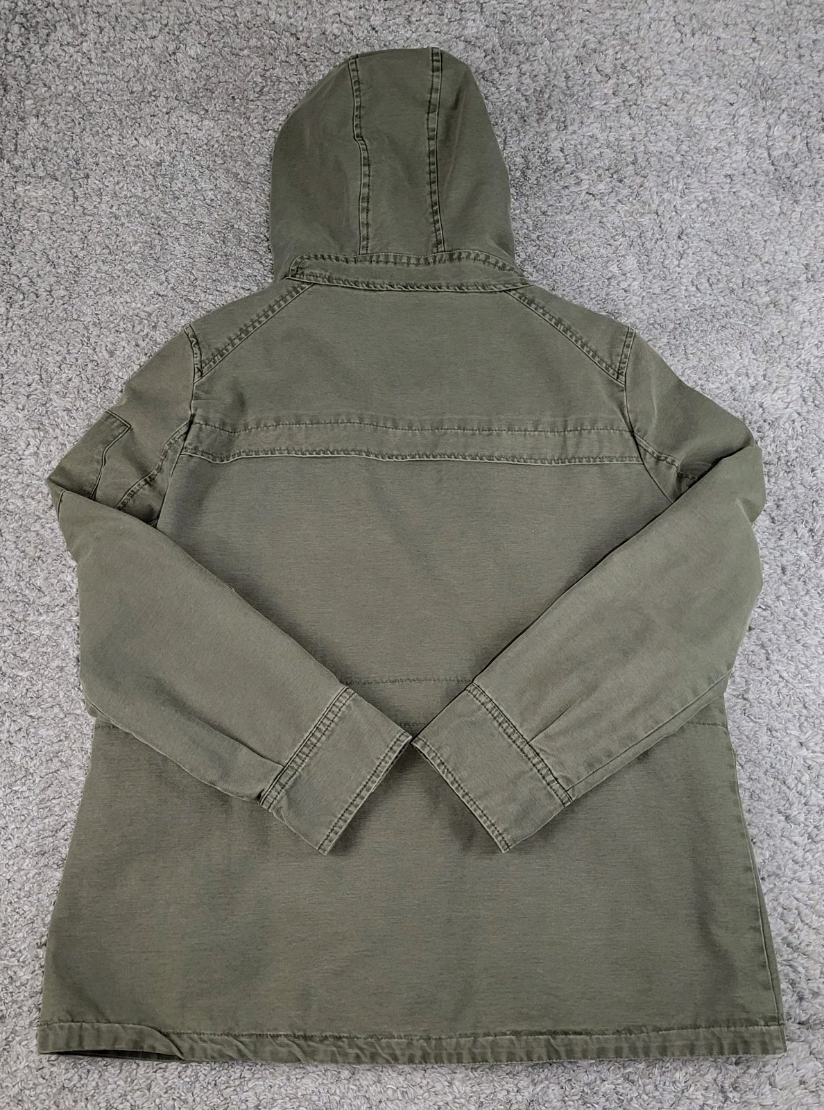 Levis Jacket Military Hooded Utility Drawstring Waist Cargo Women's Size XL thumbnail 2