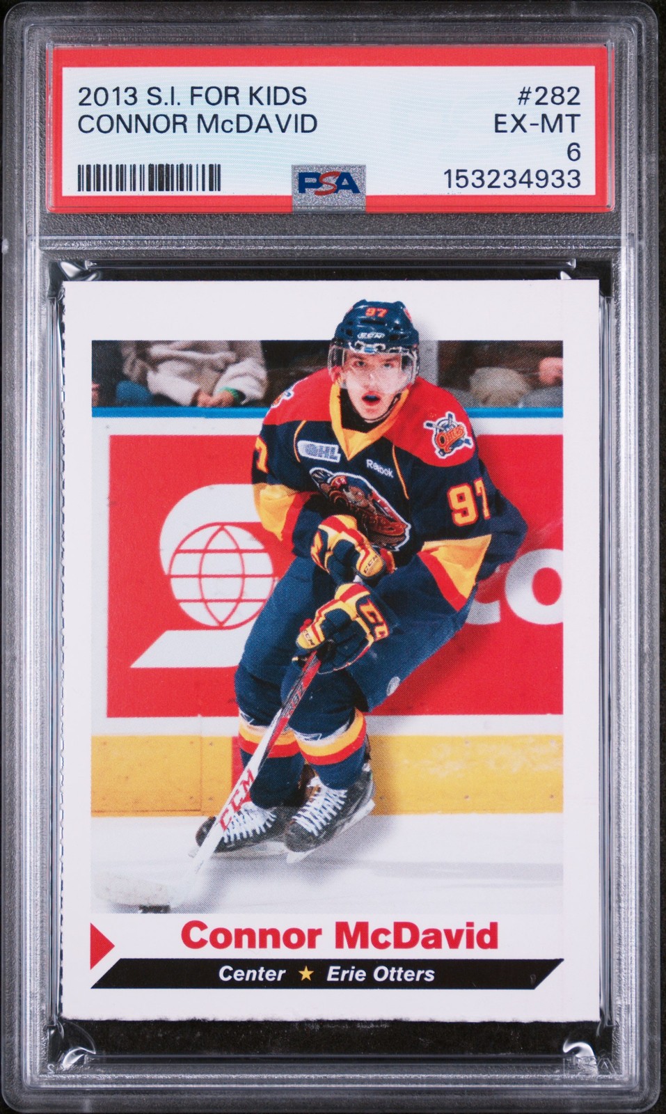 2013 SPORTS ILLUSTRATED FOR KIDS #282 CONNOR MCDAVID PSA 6