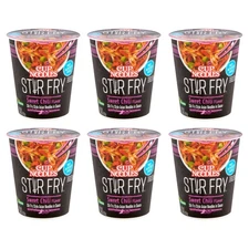 (6 pack) Nissin Foods Cup Noodles Stir Fry Ramen Noodles, 2.93 oz Cup