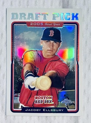 2005 Topps Chrome Updates & Highlights #UH202 Jacoby Ellsbury Refractors RC